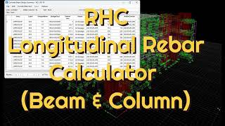 RHC Longitudinal Rebar Calculator