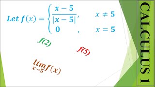 limits involving absolute value function