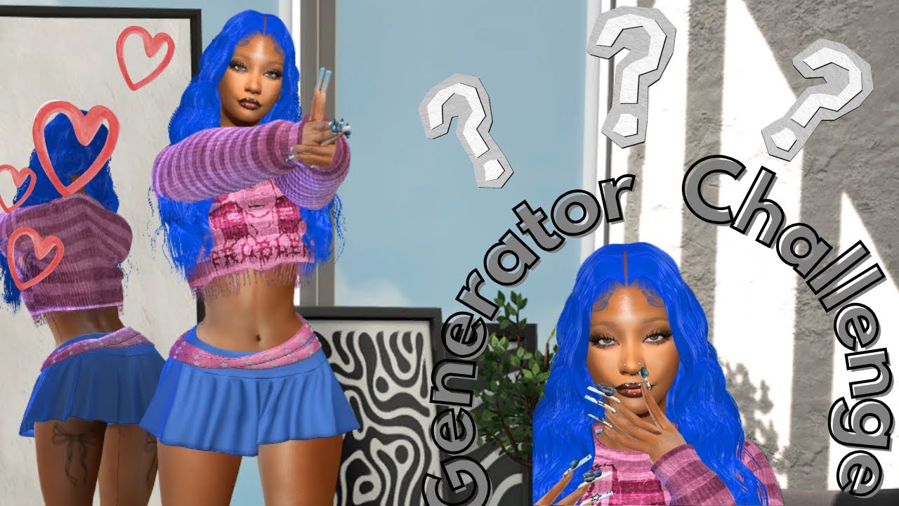 Random Generator Creates My Sim 😱| Sims 4 Create A Sim Challenge 💋💕 ...