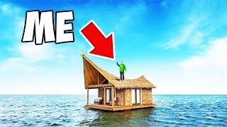 Surviving 24 Hours On A FLOATING HOUSE