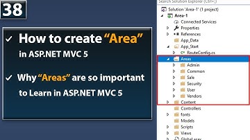 Area in ASP.NET MVC 5-Why Areas are so important to lean in  ASP.NET MVC 5 Tutorials - Next Class
