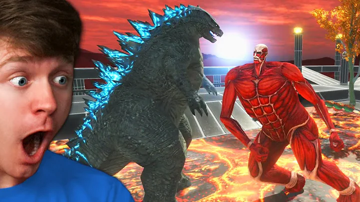 GODZILLA vs ATTACK ON TITAN in ANIMAL REVOLT BATTLE SIMULATOR!