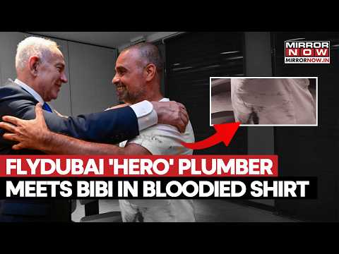 'I Choked Him': Plumber Choked Flydubai Attacker, Meets Netanyahu in Bloodied Shirt | Scary Visuals