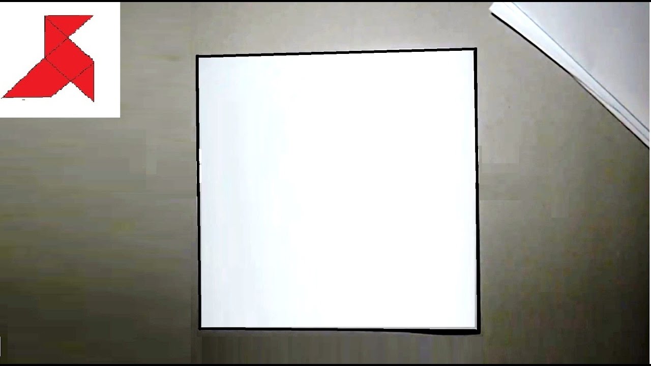 How to make a square from a rectangular sheet of A4 paper? - YouTube