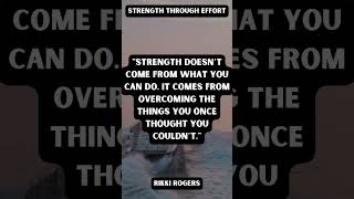 Strength is a multifaceted attribute, derived from numerous internal and external influences