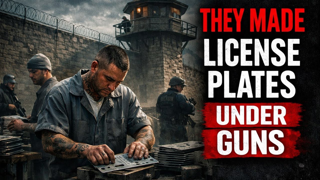 Тюрьма штата Айова: Заключенные, которые изготовили все номерные знаки под вооруженными наблюдате...