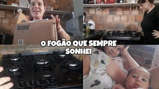 ESTAMOS DE VOLTA! | GANHEI O FOGÃO DOS MEUS SONHOS  ELE É PERFEITO | CHEGOU RECEBIDO