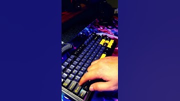 Aula F75 key sound asmr. #keyboard #keyboardasmr #desksetup