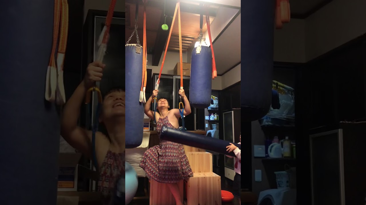 Japanese Family 家族 自宅でブランコをする柴田愛実 19 8 16 愛実 将幸 宙幸 Koumeican Channel Youtube