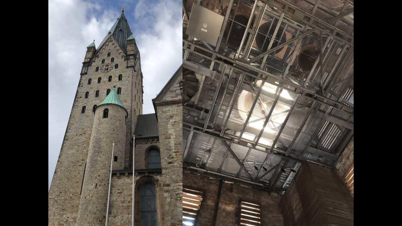 Paderborner Dom: Vollgeläut (Glocken läuten Pfingsten ein)