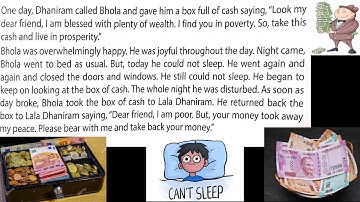 GSEB EM STD 3 MORAL VALUES TOPIC CONTENTMENT