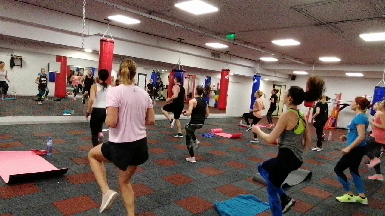 Circuit training for advanced w/ med ball dumbbells kettlebells box ...