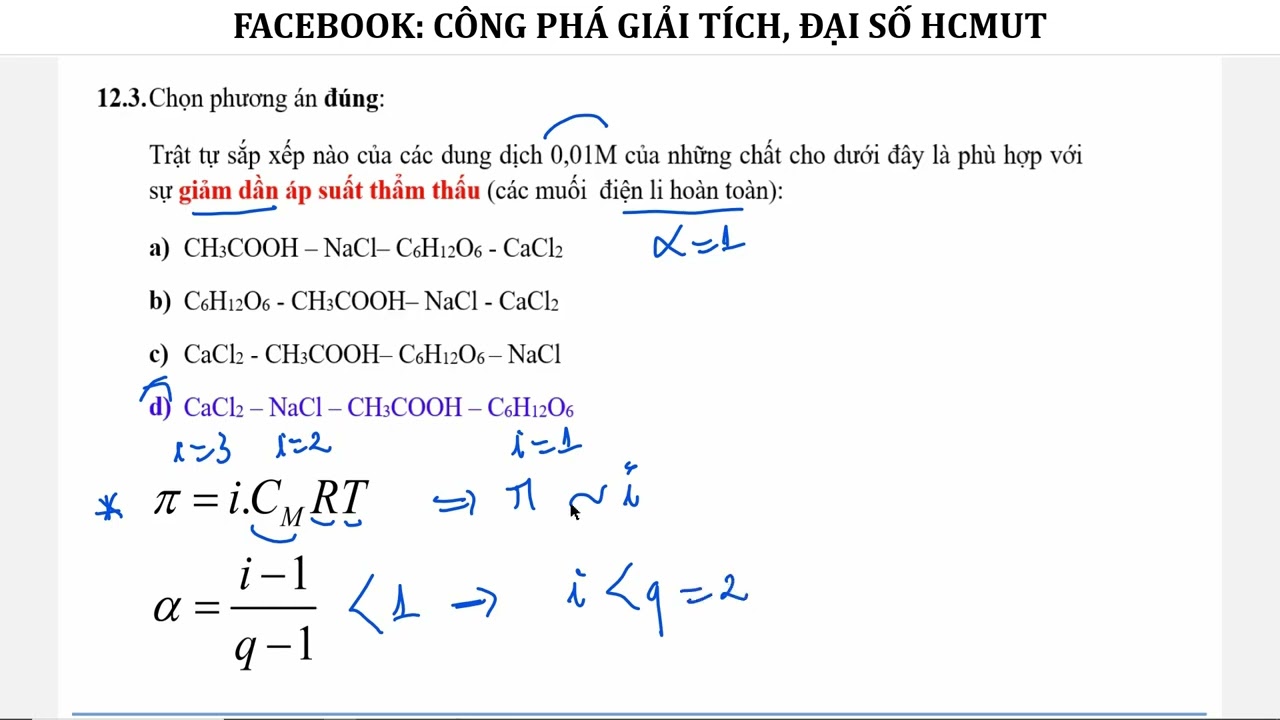 HÓA ĐẠI CƯƠNG - CHƯƠNG 7 - DUNG DỊCH - GIẢI BÀI TẬP P3