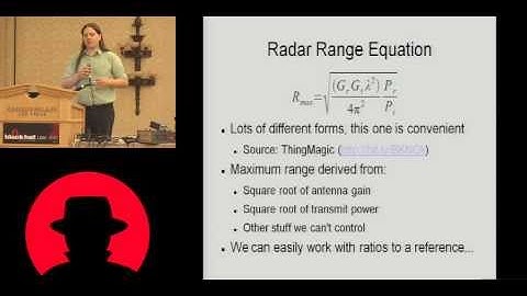Black Hat USA 2010: Extreme-Range RFID tracking 1/4