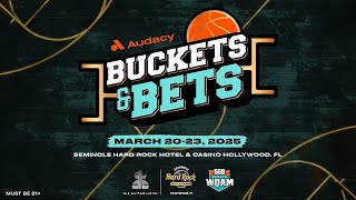 BUCKETS & BETS
Experience every upset, every buzzer-beater, and every heart-stopping moment at Audacy’s Buckets & Bets from March 20th to 23rd, presented by Hard Rock Bet! We’re transforming Seminole Ballroom at Seminole Hard Rock Hotel & Casino Hollywood, Florida, into the ultimate college basketball tip-off weekend! Immerse yourself with massive LED screens, drinks with your crew and real-time betting action.
Your new audio home for all the music, news, sports, and podcasts that matter to you. Live and on-demand. It’s all here.
Subscribe to our Audacy channel HERE: https://www.youtube.com/@audacyapp
Like Audacy on Facebook HERE: https://www.facebook.com/audacyaudio/
Follow Audacy on Twitter HERE: https://twitter.com/Audacy
Follow Audacy on Instagram HERE: https://www.instagram.com/audacyaudio/
Download the Audacy app today!
https://go.audacy.com/download-apple
https://go.audacy.com/download-android BUCKETS & BETS