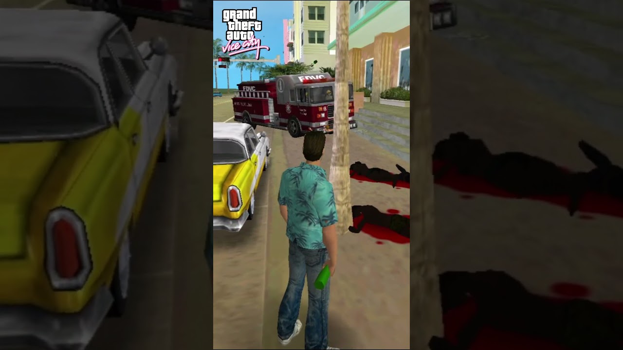 How NPC'S react to fire in GTA games. 