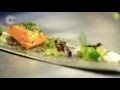 Marinated smoked salmon with dill and cucumber by Agnar Sverrisson