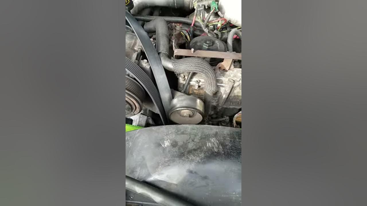 Tip for removing fan clutch nut on 2001 F250 7.3 Powerstroke - YouTube