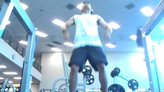5x power clean @95# front view [20120609]