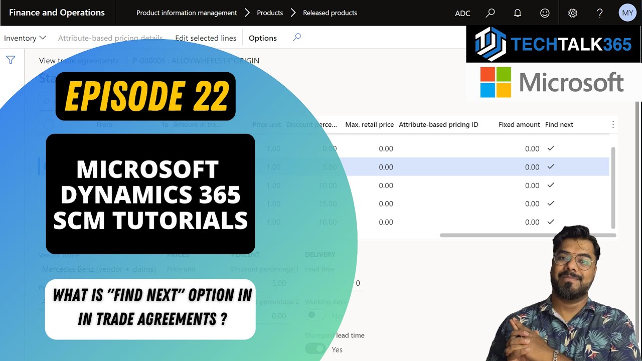 ЭПИЗОД 22 | Учебные пособия по Microsoft Dynamics 365 F&O | НАЙТИ ДАЛЕЕ флаг в журнале торговых с...