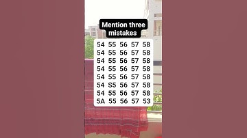 Mention three mistakes #brainteaser #search #find #shortvideo