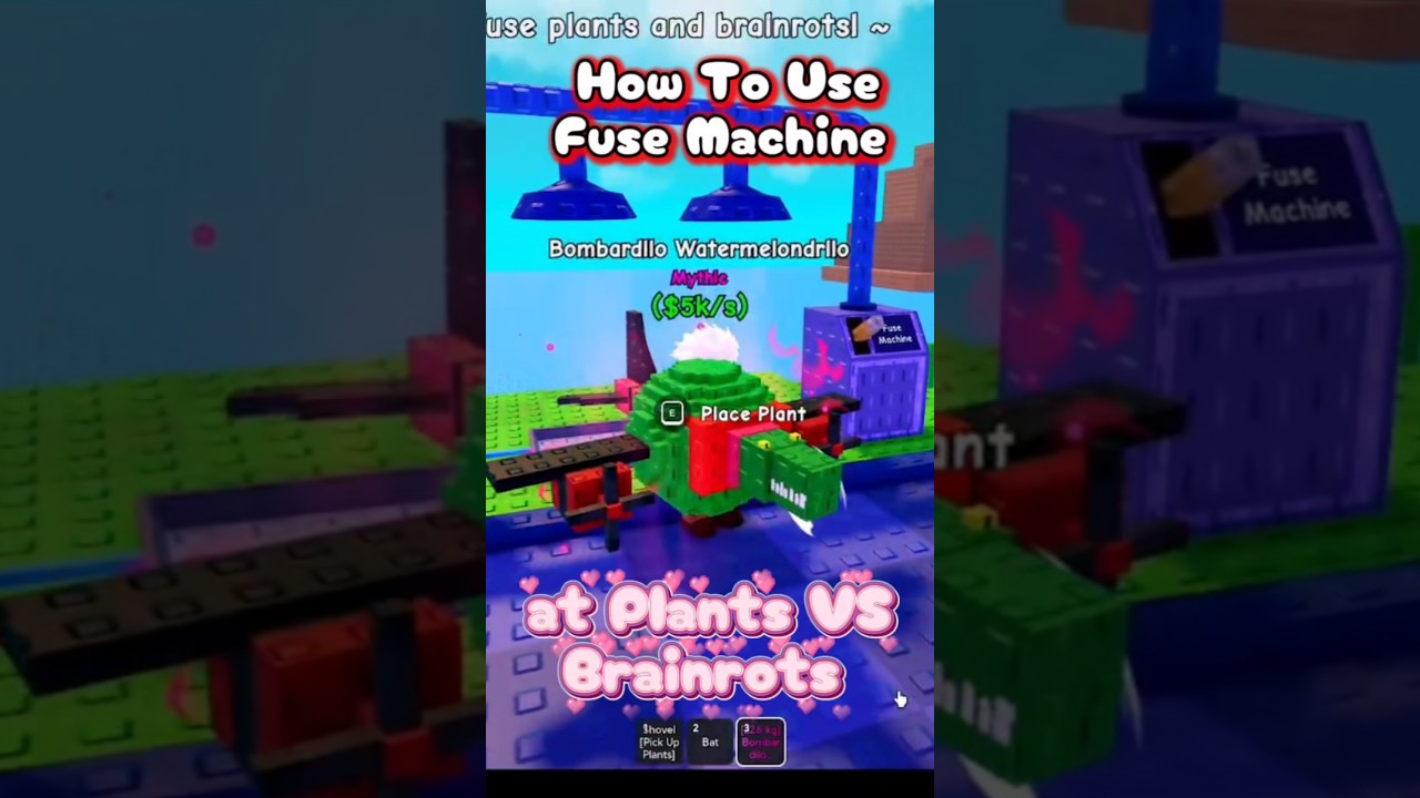 Как использовать FUSE MACHINE в Plants VS Brainrots Roblox