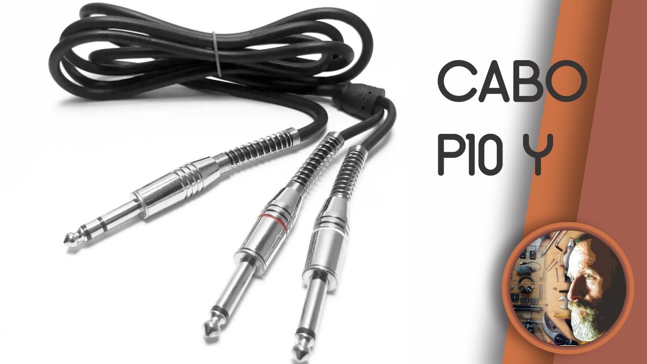 Cabo P10/P10 Y (cabo Y) - Faça você mesmo