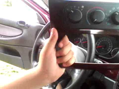 How to dismantle the radio console on a Chrysler Sebring