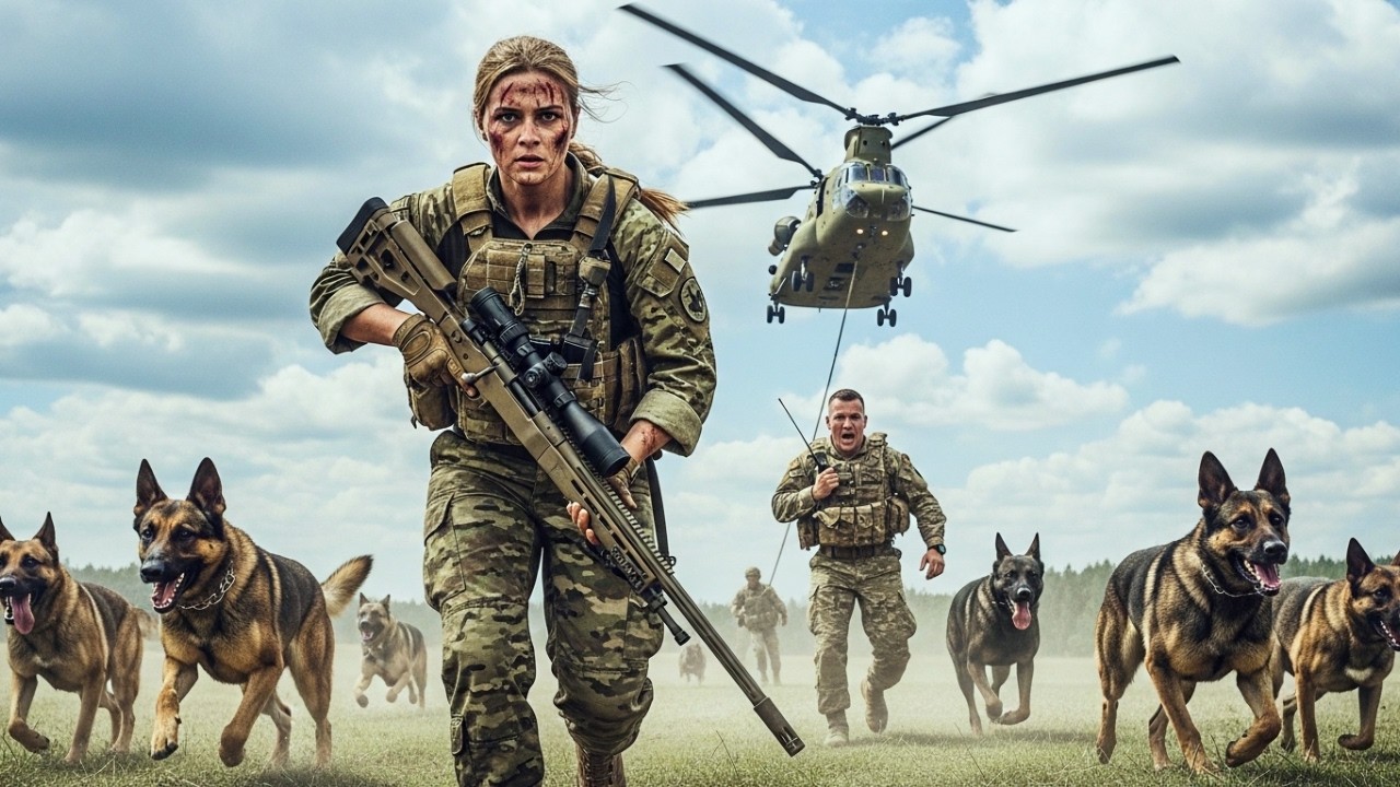 “Leave Them Dogs!” They Abandoned 7 K9s — Then The Female Sniper Defied Orders To Save Them