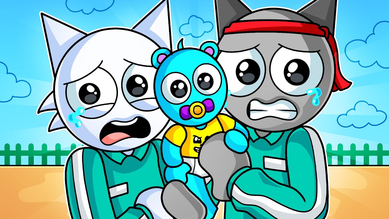 24 HORAS SIENDO PAPÁS en SQUID GAME 3 en Roblox! (sprunki)