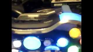 XCM Xbox 360 Wireless Chrome Controller Shell/Blue Analog LED/D-Pad /Auto Fire