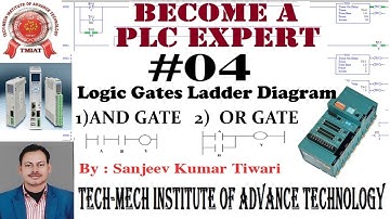 #04  PLC Basic to Advance Tutorial  :  Ladder Diagram for AND & OR Logic Gates