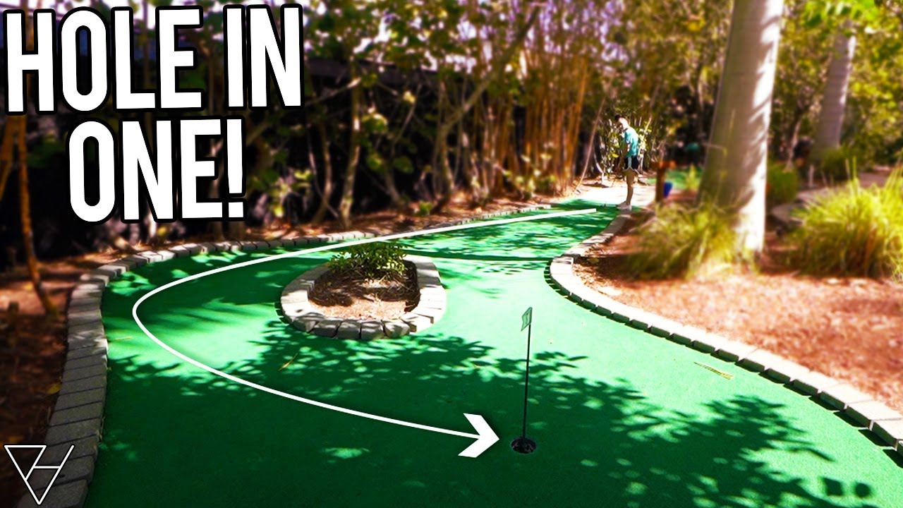 Putting Around We Got A Mini Golf Hole In One at Putt'n Around! - YouTube