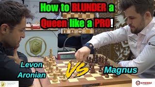 QUEEN BLUNDER! Levon vs Magnus