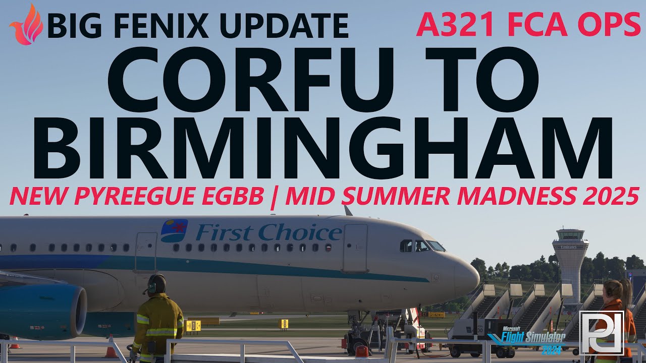 BIG Fenix Update + NEW Pyreegue Birmingham | A321 First Choice Ops Corfu to Birmingham on VATSIM!