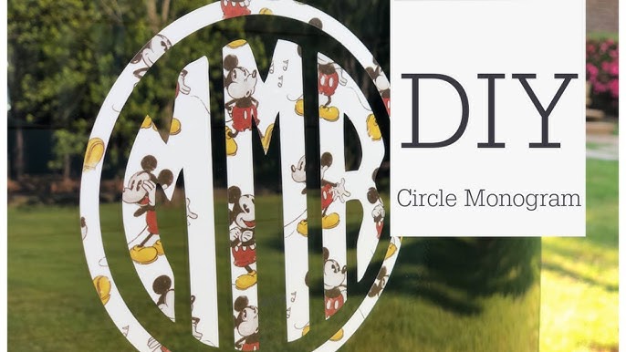 Download How To Make A Circle Monogram Decal Youtube