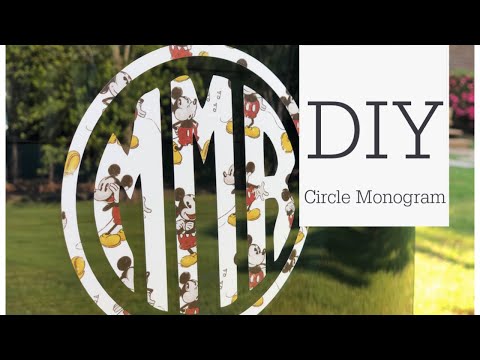 How To Make A Circle Monogram Decal