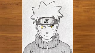 How to Draw Naruto Uzumaki Step by Step || Easy Naruto Sketch || Naruto Drawing Tutorial screenshot 4