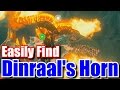 How To Get Shard of Dinraal's Horn - Fire Dragon - Zelda Breath of the Wild