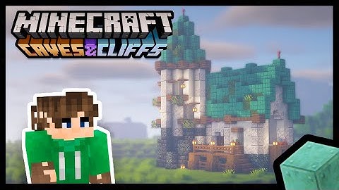 How To Build This Minecraft Caves & Cliffs Starter House 1.17 Part 1