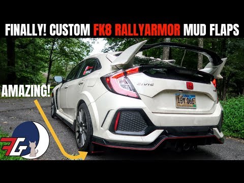 Honda Civic Type R | Custom FK8 RALLYARMOR Mud Flap Install! Looks GREAT!