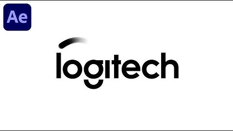 Logitech Logo Reveal In Adobe After Effects - After Effects Tutorial - No plugins.