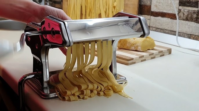 machine à pâtes lidl + préparation de la pâte au robot pâtissier de cuisine  HAUSWIRT HM740 