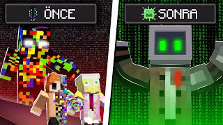 Minecraft ama GLITCH ve TECHNO.EXE Gizeminin Hikayesi...