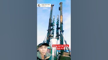 đóng cọc bê tông thời 4.0 cực mạnh #videoviral #fpyシviral