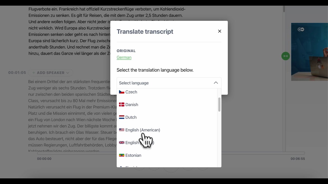 wie übersetzt man the ausgangssprache englisch