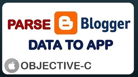 [Objective-c] Parse blogger (blogspot) xml
