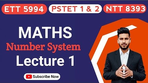 Ett 2nd Paper Maths Lecture 1 | Pstet 1&2 Maths Class 1 | Ntt 8393 Maths Lecture 1 |Ett2ndPaperMaths