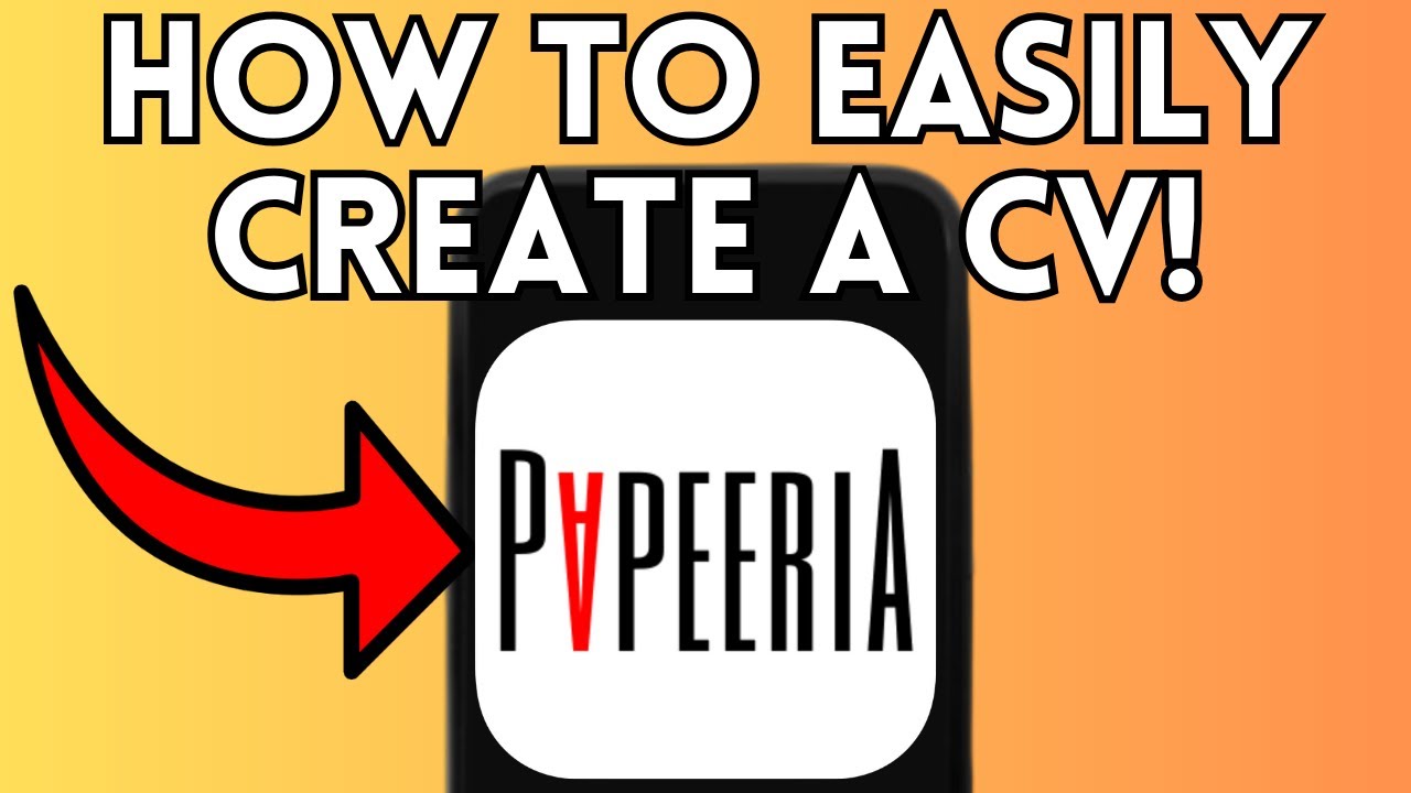 How To Create CV Using Papeeria (Full Guide) 2025!