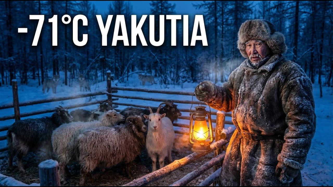 24 Hours With Yakut Nomads at –71°C | Wolves, Fire & Survival